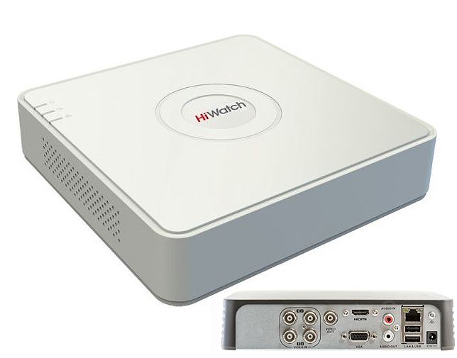 4cs 2MP, HDTVI/AHD/Analog DVR, HiWatch DS-H104Q